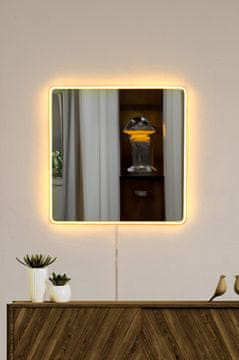Woody Fashion Zrcalo z LED osvetlitvijo