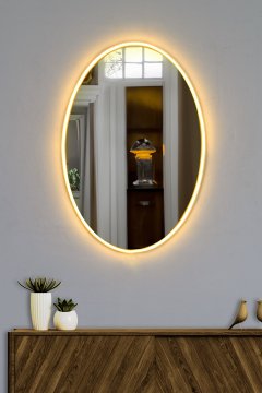 Woody Fashion Zrcalo z LED osvetlitvijo