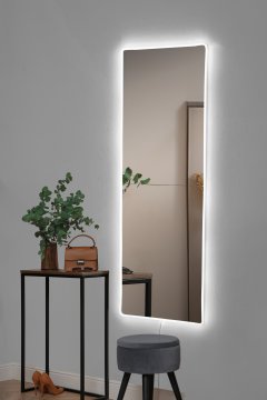 Woody Fashion Zrcalo z LED osvetlitvijo