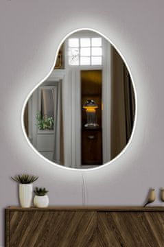 Woody Fashion Zrcalo z LED osvetlitvijo