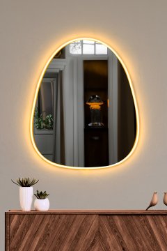 Woody Fashion Zrcalo z LED osvetlitvijo