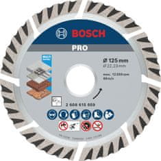 BOSCH Professional diamantna rezalna plošča PRO Multi Material, 125 × 22,23 mm (2608615059)