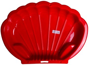 Dohany 2075 peskovnik v obliki školjke rdeč (1 stranica)