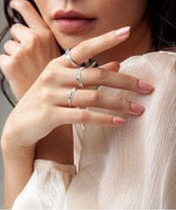 Cutie Diamonds Očarljiv prstan iz belega zlata z diamantom DZ6818-1718-00-X-2 (Obseg 60 mm)