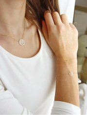 Cutie Jewellery Originalna ogrlica iz belega zlata Drevo življenja Z5021-40-10-X-2