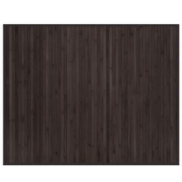Vidaxl Preproga pravokotna temno rjava 80x100 cm bambus