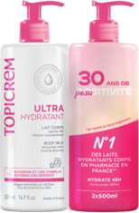 Topicrem Komplet vlažilnih losjonov za telo Ultra Hydratant 2 x 500 ml