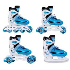 Rolerji 4v1 Enero KIDS - modro-beli, Velikost 34-37, B-040-M