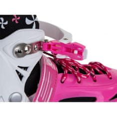 Rolerji 4v1 Enero KIDS - roza-beli, Velikost 26-29, B-041-XS