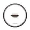 Pokrov Pearlbrown 24cm / steklo, inox