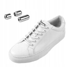 Korbi Elastične Shoelace samozatezne bele 100 cm, 2 kosa