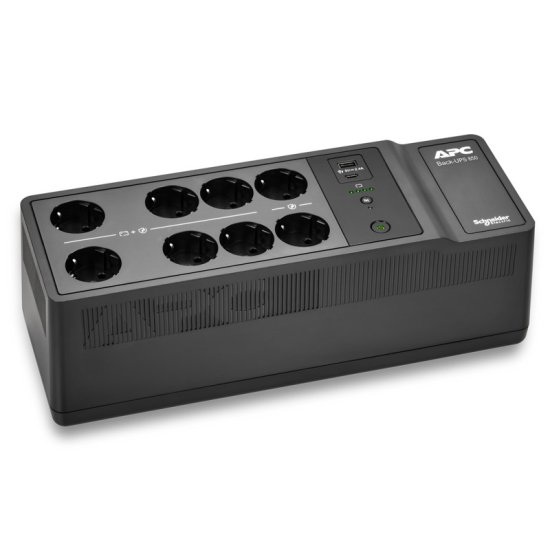 APC Back-UPS BE850G2-GR BE 850VA 520W 8xSchuko CEE7 USB-C/A prenapetostna zaščita razdelilec brezprekinitveno napajanje