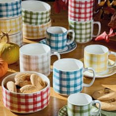 Tognana Set skodelica za čaj s podstavkom Ivy Caledonia 200ml / 6 kos / porcelan