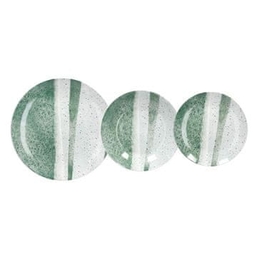 Andrea Fontebasso 18-delni set krožnikov Moon malachite / porcelan