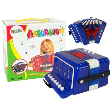 Lean-toys Glasbena otroška harmonika modra