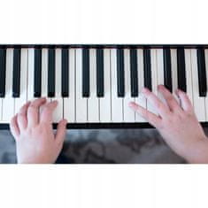 Lean-toys Velike elektronske klaviature + mikrofon in nosilec not 61 tipk