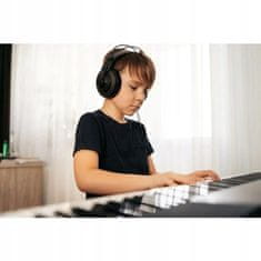 Lean-toys Velike elektronske klaviature + mikrofon in nosilec not 61 tipk