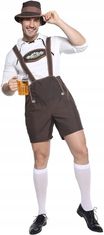 Korbi Preobleka za odrasle, moški kostum Bavarca Oktoberfest, noč čarovnic