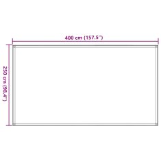Vidaxl Preproga za šotor peščena 250x400 cm HDPE
