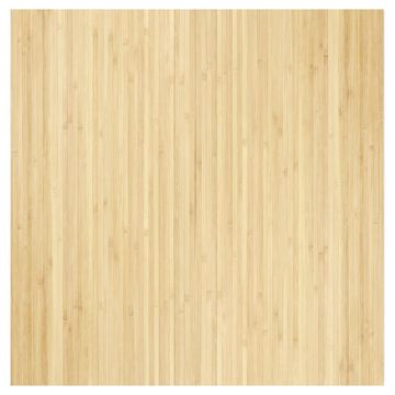 Vidaxl Preproga pravokotna svetlo naravna 100x100 cm bambus