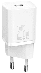 BASEUS Super Si Quick hišni polnilec, 25W, bel (CCSP020102)