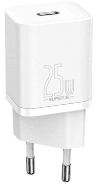 BASEUS Super Si Quick hišni polnilec, 25W, bel (CCSP020102)