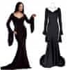 Obleka za odrasle, Morticia Addams, kostum za noč čarovnic, velikost L/XL