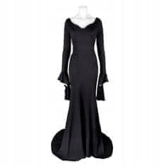 Korbi Obleka za odrasle, Morticia Addams, kostum za noč čarovnic, velikost 3XL