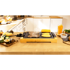 Cecotec Električni žar Tasty&Grill 2000 Bamboo LineStone