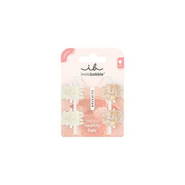 Invisibobble Sponke za lase Clipstar XS Petit Rainbow 4 kosi