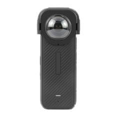 Puluz Optical Glass zaščitni pokrov za objektiv za Insta360 X4, črna