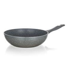 Banquet Ponev WOK 28x7,8cm z neprijemljivo površino GRANITE GREY