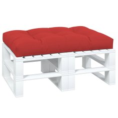 Vidaxl Blazina za kavč iz palet rdeča 120x80x12