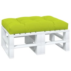 Vidaxl Blazina za kavč iz palet svetlo zelena 120x80x12 cm