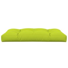 Vidaxl Blazina za kavč iz palet svetlo zelena 120x80x12 cm
