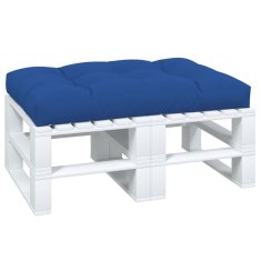 Vidaxl Blazina za kavč iz palet kraljevsko modra 120x80x12 cm
