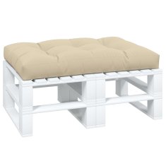 Vidaxl Blazina za kavč iz palet bež 120x80x12 cm