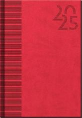 Dnevnik 2025 Vivella Red, tedenski A5