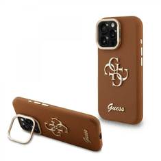 Guess Cam Stand GUHCP15XPCS4GSW ovitek za iPhone 15 Pro Max s stojalom - rjav