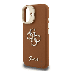 Guess Cam Stand GUHCP16SPCS4GSW ovitek za iPhone 16 s stojalom - rjav