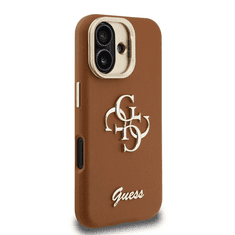 Guess Cam Stand GUHCP16SPCS4GSW ovitek za iPhone 16 s stojalom - rjav