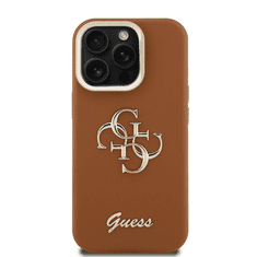 Guess Cam Stand GUHCP15XPCS4GSW ovitek za iPhone 15 Pro Max s stojalom - rjav