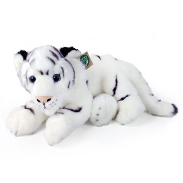 Rappa Plišasti beli tiger, ki leži 36 cm EKOLOŠKO PRIJAZNO
