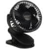 MG Clip brezžični namizni ventilator, črna