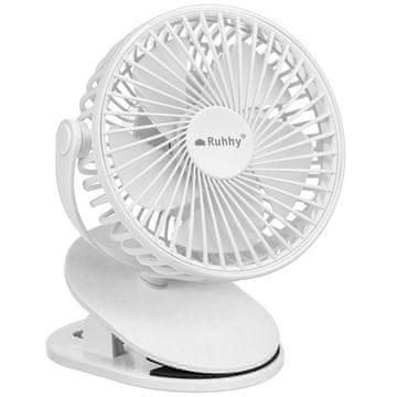MG Clip brezžični namizni ventilator, belo