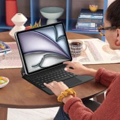 Tech-protect Smartcase Magnetic etui z tipkovnico za iPad Pro 12.9'' 4-6gen 2020-2022 / Air 13'' 1-2gen 2024-2025, črna