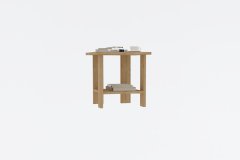 Woody Fashion Stranska mizica, Rayne - hrast