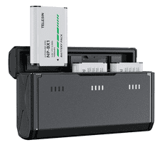 TELESIN komplet 3x NP-BX1 baterije in 3-kanalni polnilec za Sony NP-BX1/M8, ZV-1, ZV-1 II, Cyber-Shot DSC-HX80, HX90V, HX95, HX99, RX1, RX1R II, RX100 (II/III/IV/VA/VI/VII), FDR-X3000, HDR-AS50