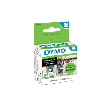 Dymo 11353 (S0722530) LW 13mm x 25mm x 1000 večnamenskih odstanljivih etiket