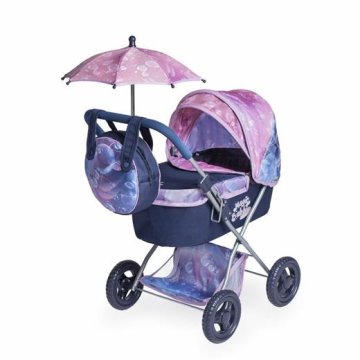 DeCuevas 85076 zložljiv otroški voziček za lutke z dežnikom in torbo Magic Bubble 2024 - 60 cm